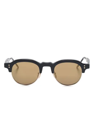 Thom Browne Sonnenbrille Mit Rundem Gestell In Black