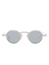 Thom Browne Round-frame Sunglasses In Silver