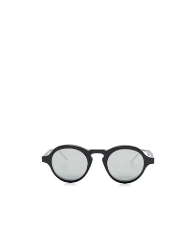 Thom Browne Round-frame Sunglasses In White