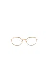 Thom Browne Round-frame Titanium Glasses In Nude