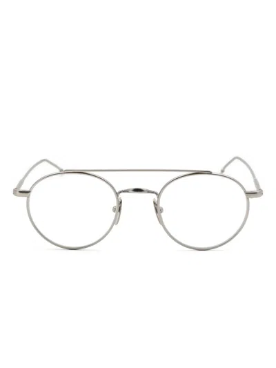 Thom Browne Round-frames Glasses In Multi