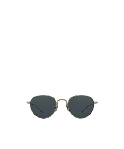 Thom Browne Round Logo Sunglasses In Black