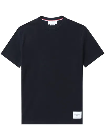THOM BROWNE ROUND-NECK SHORT-SLEEVE T-SHIRT