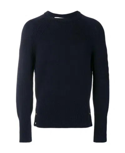 Thom Browne Round Neck Sweater In Black