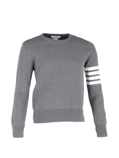 Pre-owned Thom Browne Round-neck Sweater In Gray