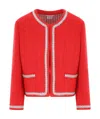 Thom Browne Round Neck Sweater In Red
