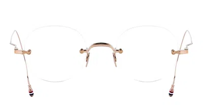 Thom Browne Round Rimless - White Gold Rx Glasses