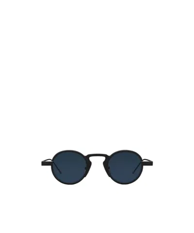Thom Browne Round Sunglasses In Blue