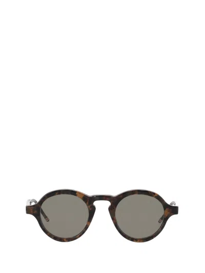 Thom Browne Round Sunglasses In Acetate In Gray