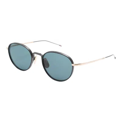 Thom Browne Round Sunglasses In Titanium Unisex In Blue