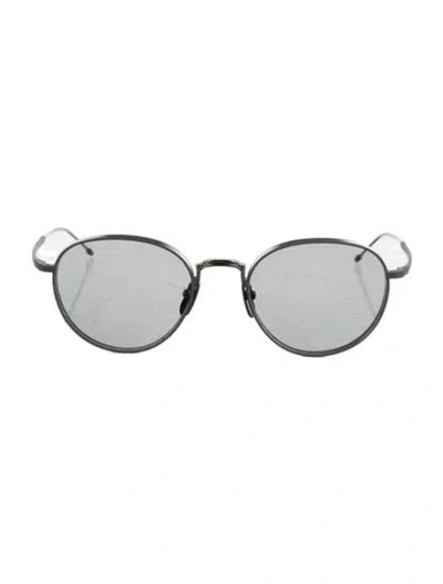 Pre-owned Thom Browne Round Tinted Sunglasses In Blue