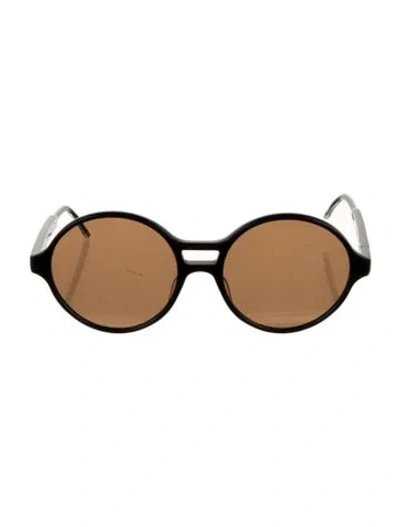 Pre-owned Thom Browne Round Tinted Sunglasses In Blue