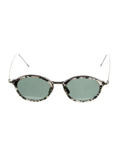 Pre-owned Thom Browne Round Tinted Sunglasses In Grey