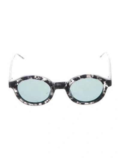 Pre-owned Thom Browne Round Tinted Sunglasses In Grey