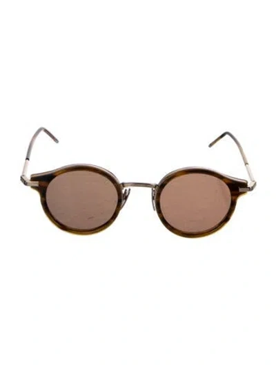 Pre-owned Thom Browne Round Tinted Sunglasses In Multi
