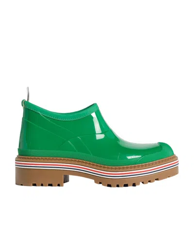 THOM BROWNE THOM BROWNE ROUND-TOE SLIP-ON BOOTS
