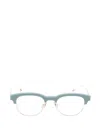 Thom Browne Round-frame Glasses In Blue