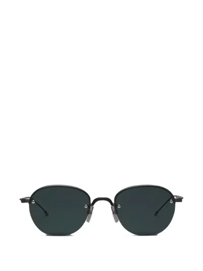 Thom Browne Round-frame Sunglasses In Green