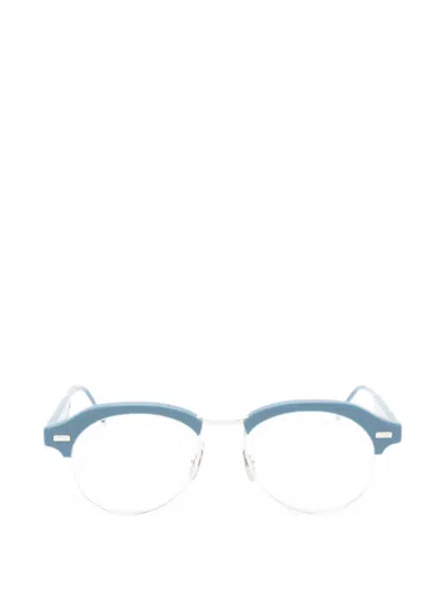 Thom Browne Round-frame Sunglasses In Blue
