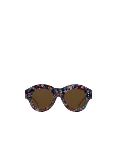 Thom Browne Round-frame Sunglasses In Brown