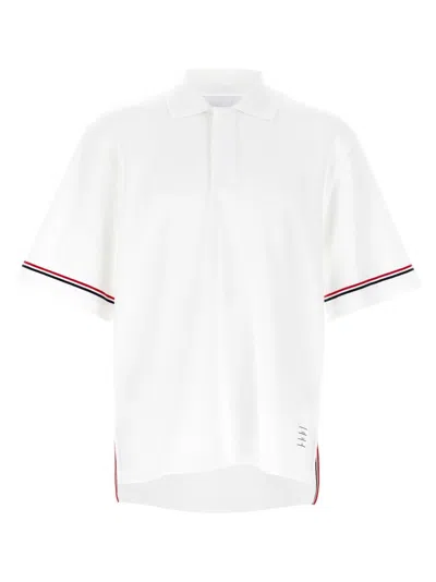 Thom Browne 'rugby' Polo Shirt In White