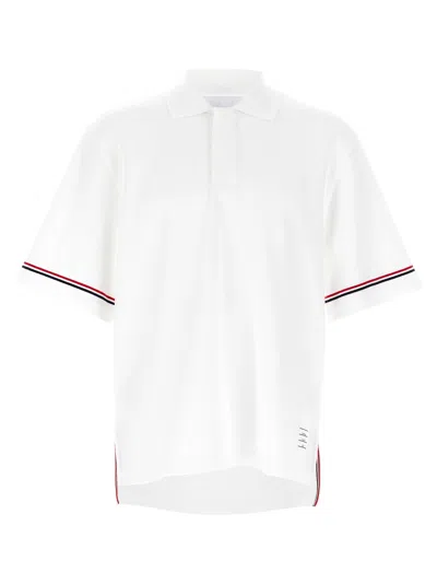 Thom Browne 'rugby' Polo Shirt In White