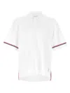 Thom Browne Rwb Stripe Cotton Polo Shirt