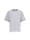 Thom Browne Asymmetric Hem T-shirt Stripe Detail