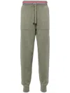 Thom Browne Rwb-band Sweat Pants In Green