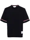 Thom Browne Men's 100% Cotton T-shirt In Black