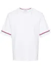 Thom Browne Rugby Fit Short Sleeve Tee In Cotton Interlock