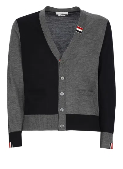 Thom Browne Rwb Cardigan In Blue
