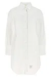 Thom Browne Short Button-down Blouse In White