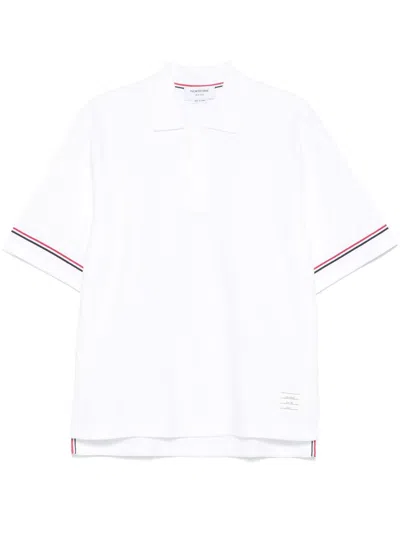 THOM BROWNE THOM BROWNE RWB COTTON POLO SHIRT