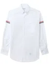 Thom Browne Armband Oxford Shirt White In White