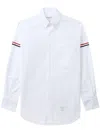 Thom Browne Armband Oxford Shirt White In White