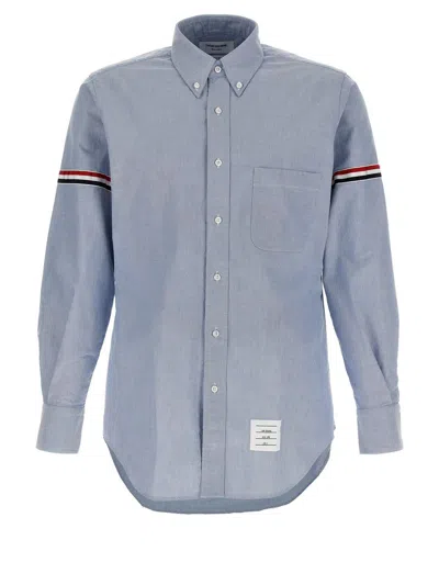 Thom Browne Man Shirt Light Blue Size 2 Cotton