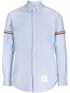 Thom Browne Classic Cotton Shirt In Blue