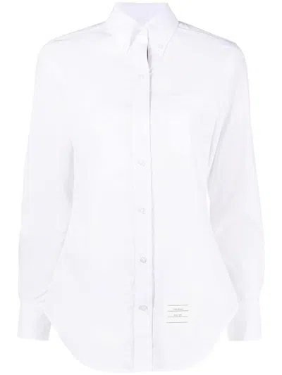 Thom Browne Rwb Cotton Shirt In White