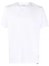 Thom Browne Classic Pique Striped T-shirt Clothing In White