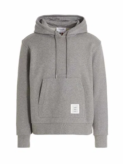 Thom Browne Rwb Details Hoodie In Grey
