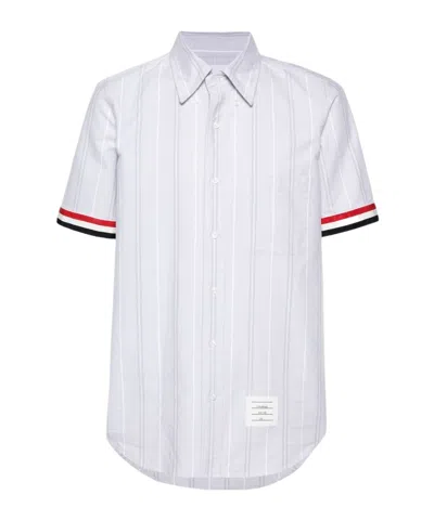 THOM BROWNE THOM BROWNE RWB-EDGE STRIPED SHORT-SLEEVED SHIRT