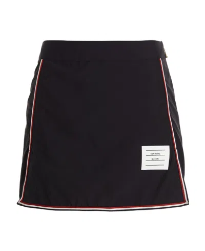 Thom Browne Rwb Golf Mini Skirt In Black
