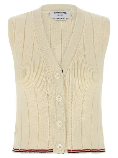 THOM BROWNE RWB INTARSIA VEST