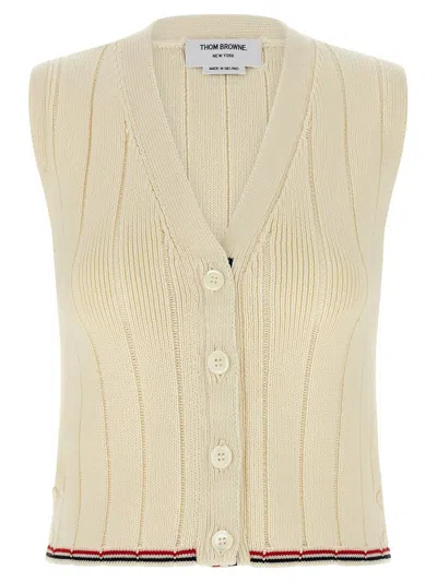 THOM BROWNE THOM BROWNE RWB INTARSIA VEST