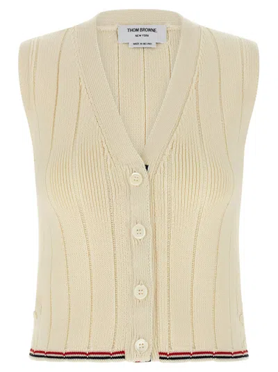 THOM BROWNE RWB INTARSIA VEST