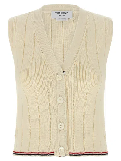 THOM BROWNE THOM BROWNE RWB INTARSIA VEST