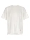 Thom Browne Rwb Knit Trim T-shirt White