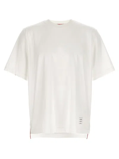 THOM BROWNE THOM BROWNE RWB KNIT TRIM' T-SHIRT