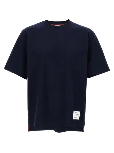 Thom Browne Rwb Knit Trim T-shirt Blue